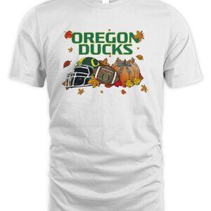 Oregon Ducks NCAA Football Welcome Fall Pumpkin Halloween 2025 T-Shirt 94